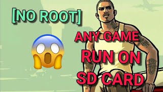 HOW TO RUN BIG OBB GAMES ON SD CARD 😱😱😱 NO ROOT EASIEST WAY 🔥🔥 [upl. by Bollay354]