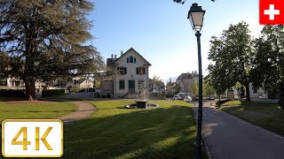 Cologny in Geneva Switzerland  Spring 2021【4K】Canton de Genève Suisse [upl. by Hembree]