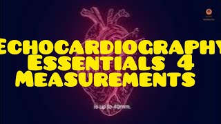 Echocardiography Essentials Accurate Measurements amp Diagnosis drnarendrakumar [upl. by Meensat]