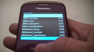 Blackberry Curve 8130 Ring Tones Review [upl. by Cottrell]