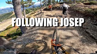 Following Josep in Pal Arinsal Bike Park 2024 [upl. by Naehgem]