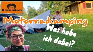 Motorradcamping  Was habe ich dabei [upl. by Eddina]