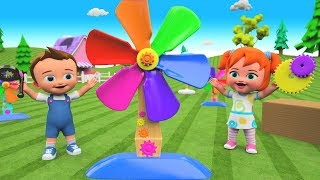 Kids Preschool Activities  Little Babies Fun Play Assembling Toy Fan 3D Toy Set Children Education [upl. by Nylde813]