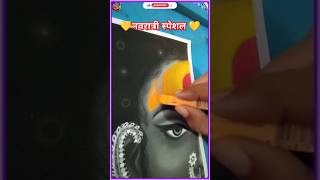 Navratri Special  Devi Handmade Painting  navaratrinavaratridrawing devi art trending shorts [upl. by Ailina46]