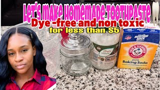 LETs MAKE A 6 MONTHS WORTH OF HOMEMADE TOOTHPASTE [upl. by Mariam]