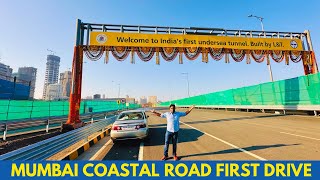 EXCLUSIVE NEW MUMBAI COASTAL ROAD First Day DRIVE  INDIA’S FIRST UNDERSEA TUNNEL in MUMBAI [upl. by Romelda603]