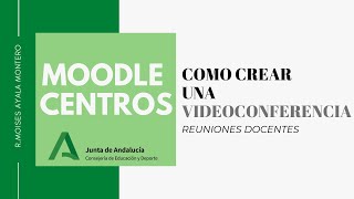 MOODLE CENTROSComo crear una VideoConferencia [upl. by Anitselec752]