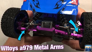 Wltoys a979 Metal Suspension Arm Holder [upl. by Pacificia]