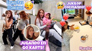 KIMBERLY LOAIZA ENSAYANDO CON SUS BAILARINES🥰 KIM Y KIMA JUGANDO GO KARTS😅 JUKILOP COCINANDO👩‍🍳 [upl. by Nylarak126]