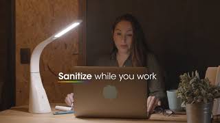 OttLite Purify LED Sanitizing Desk Lamp with Wireless Charging [upl. by Romito113]