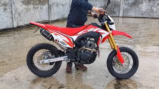 Honda CRF 150L Supermoto review moto series ep 1 [upl. by Ahtnamas]