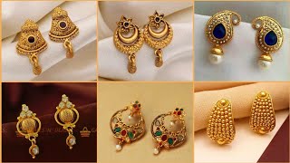 Beautiful latest antique gold earrings design [upl. by Ravahs]