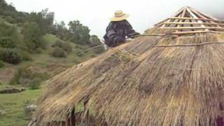 Construcción de TECHO con fibra vegetal Centro Holístico Los lagartos [upl. by Leak]