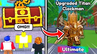 🕰️I GOT UPGRADED TITAN CLOCKMAN FROM FIRST TIME CRATE😱  Toilet Tower Defense  Roblox [upl. by Yditsahc]