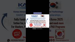 KAIST University Scholarships in southkorea dreamstudy shorts studyabroad scholarship [upl. by Burnett]