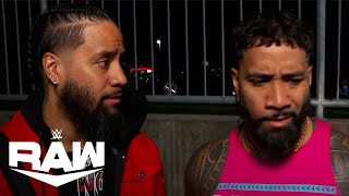 Jimmy and Jey Uso See Sami Zayn with Solo Sikoa  WWE Raw Highlights 102824  WWE on USA [upl. by Aehtna]