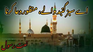 Emotional Naat 2024  Aye Sabz Gumbad Valy  Heart Touching Dua  New Naat  Amjad Sabri Naat [upl. by Afirahs]