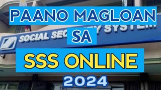 Paano Mag Loan sa SSS Online 2024  Paano Mag Apply ng Salary Loan  How to Apply SSS Salary Loan [upl. by Drummond924]