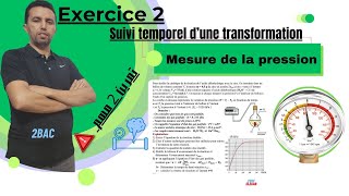 Exercice suivi temporel dune transformation chimique mesure de la pression [upl. by Vedetta269]