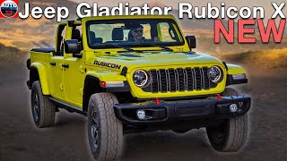 All NEW 2024 Jeep Gladiator Rubicon X  Visual REVIEW Driving interior exterior [upl. by Mosnar690]