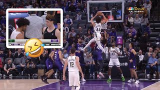 Andre Jackson Jr head above the rim and Kevin Huerter asks for his Jersey 😂 [upl. by Goldston]