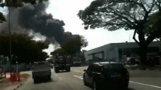 Singapore Explosion at Tuas [upl. by Carder231]