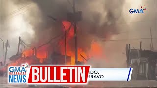 Sunog sa Road 10 Tondo itinaas sa Task Force Bravo  GMA Integrated News Bulletin [upl. by Kovar]