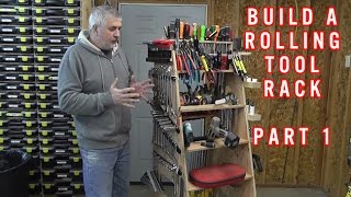 Build A Rolling Tool Rack Part 1 [upl. by Maillliw]