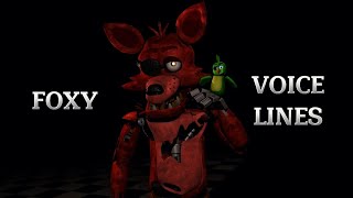 FNAFPD3FOXY VOICE LINESFNAF ANIMATIONSHORT [upl. by Timmons384]