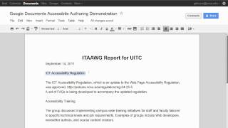 Using Google Document Headings [upl. by Clapp869]