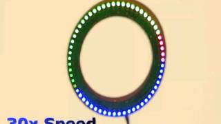 Chromatic Chronometer A Rainbow LED Wall Clock [upl. by Tobi643]