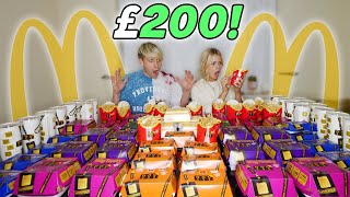 WE SPENT £200 on McDONALDS to WIN £100000 500 Monopoly Stickers [upl. by Anthe]