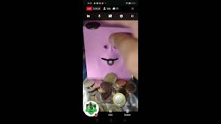 hungry funny face bank eating coins so satisfying bank viral trending [upl. by Irab]