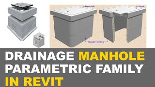 Drainage  Manhole Parametric Family Modeling Concrete  In Revit [upl. by Bosch947]