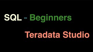 SQL for Beginners in Teradata Studio using Dillards Database [upl. by Dis]