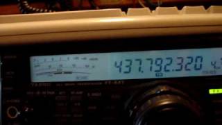 ISS CA3SOC crossrepeater HamRadio Satellite CHILE FT847 [upl. by Ran]