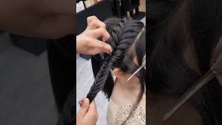 Franch braid hairstyleeasyhairstylelashesbeautyparlour [upl. by Farlay]