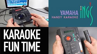 Its retrotech Karaoke fun time with Yamahas 1990s INGs system [upl. by Zeuqcaj596]