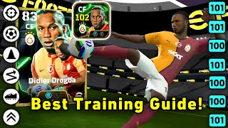 Free Epic Didier Drogba Best Training Guide 🥶  efootball 2025 ✨ [upl. by Nosreip]