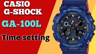 How to set time on a Casio GShock GA100 5081 [upl. by Hayley550]