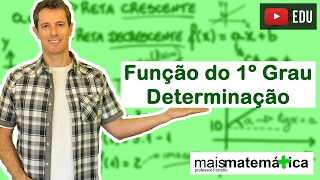 Função do Primeiro Grau Função Afim Determinando a Função Aula 2 de 9 [upl. by Olaf]