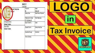 How to display LOGO in Tally Prime Bill  journalentries [upl. by Waxler]