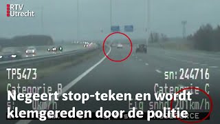 Verkeerspolitie Dronken bestuurder slingert dronken over de A27 met 175kmpu  RTV Utrecht [upl. by Mungam]