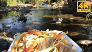 Natural cooking Garlic with pasta shrimp [upl. by Down]