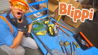 Learning About Tools With Blippi  Learning Tools For Kids  Educational Videos For Kids [upl. by Jefferson]