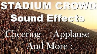 Stadium Crowd Sound Effects  One Hour  HQ [upl. by Adni313]