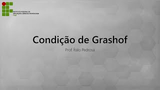 Aula 03  Condição de Grashof Parte 01 [upl. by Arraek]