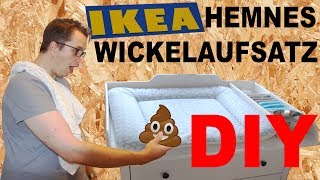 DIY IKEA Hemnes Wickeltisch Wickelaufsatz selber bauen Wickelkommode selber machen IKEA HACK Hemnes [upl. by Einahpit976]