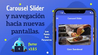 Tutorial CAROUSEL SLIDER Flutter  CARRUSEL DE IMAGENES [upl. by Festatus874]