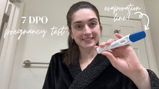 7 DPO Early Pregnancy Test  Clearblue Early Detection  Evaporation Line [upl. by Dorene420]